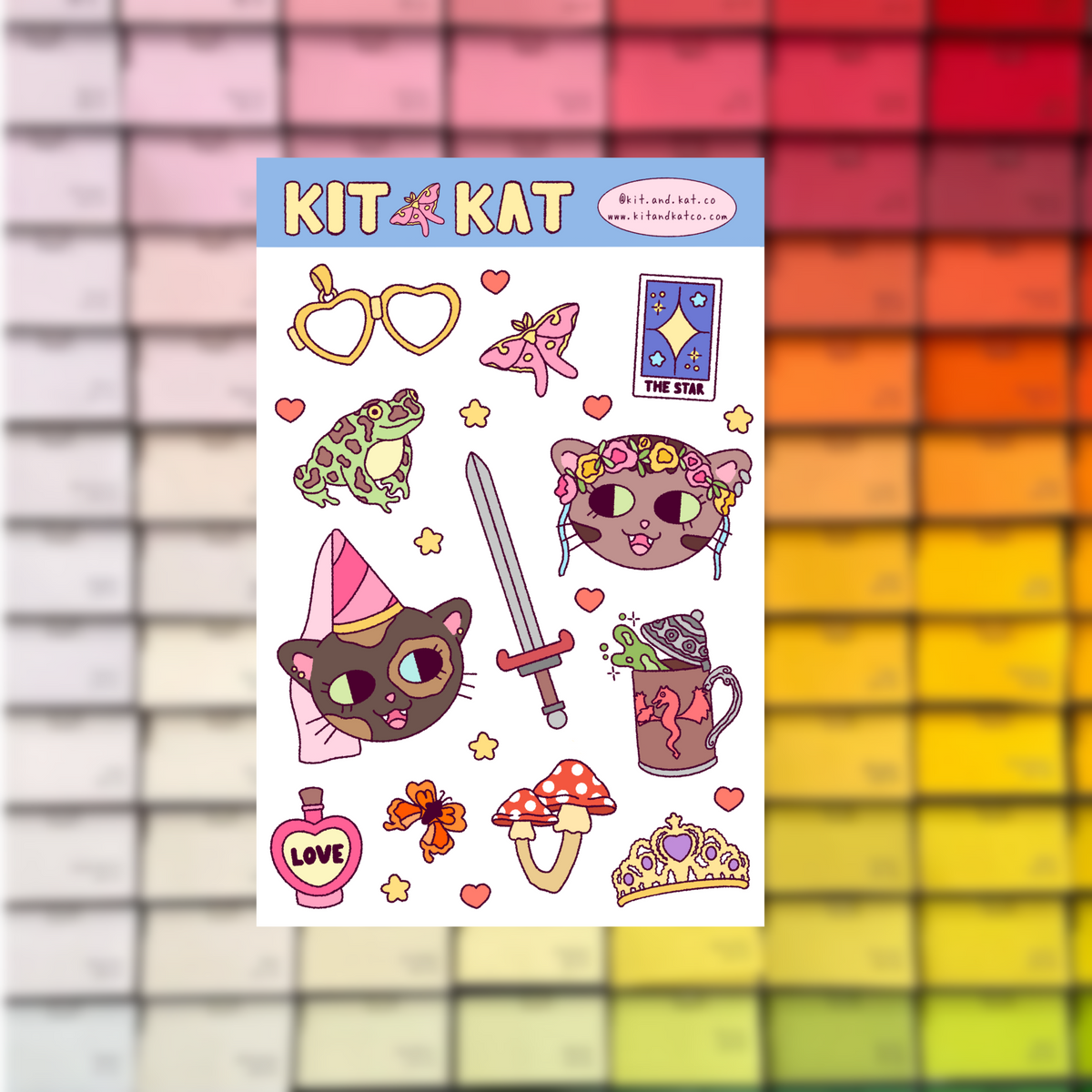Castle Kitties Sticker Sheet
