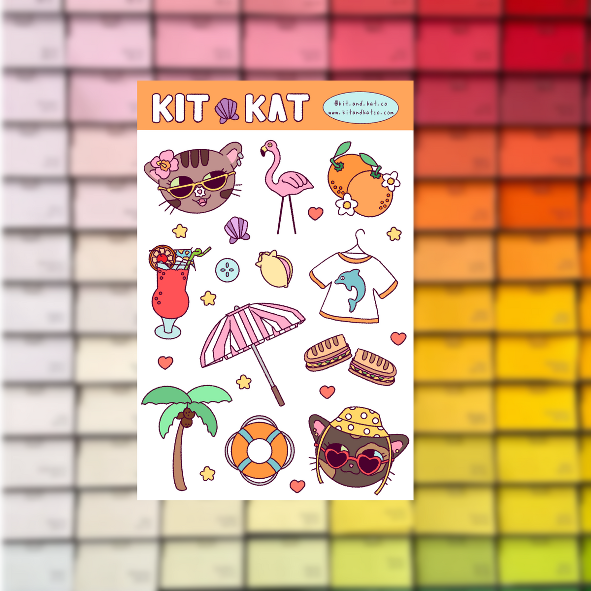 Magic City Kitties Sticker Sheet