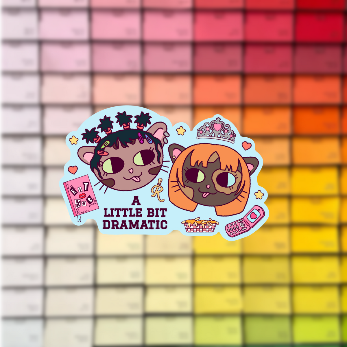 Caddy Kitties Waterproof Sticker