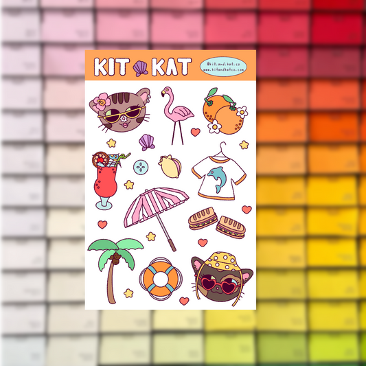 Magic City Kitties Sticker Sheet