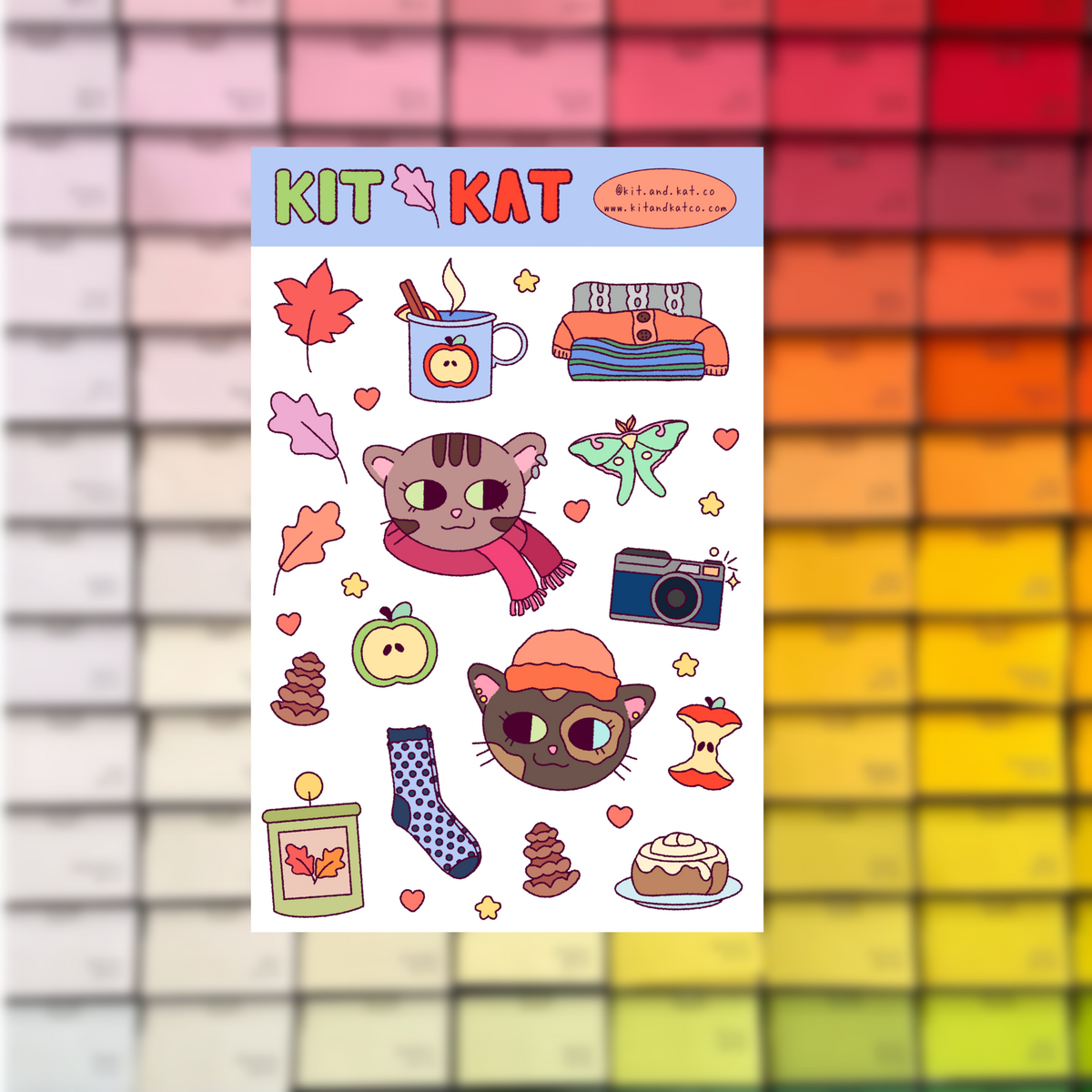 Cozy Kitties Sticker Sheet