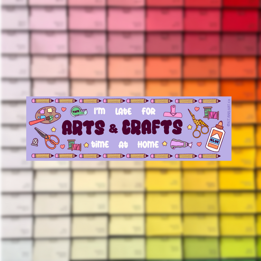 Arts and Crafts Bumper Sticker