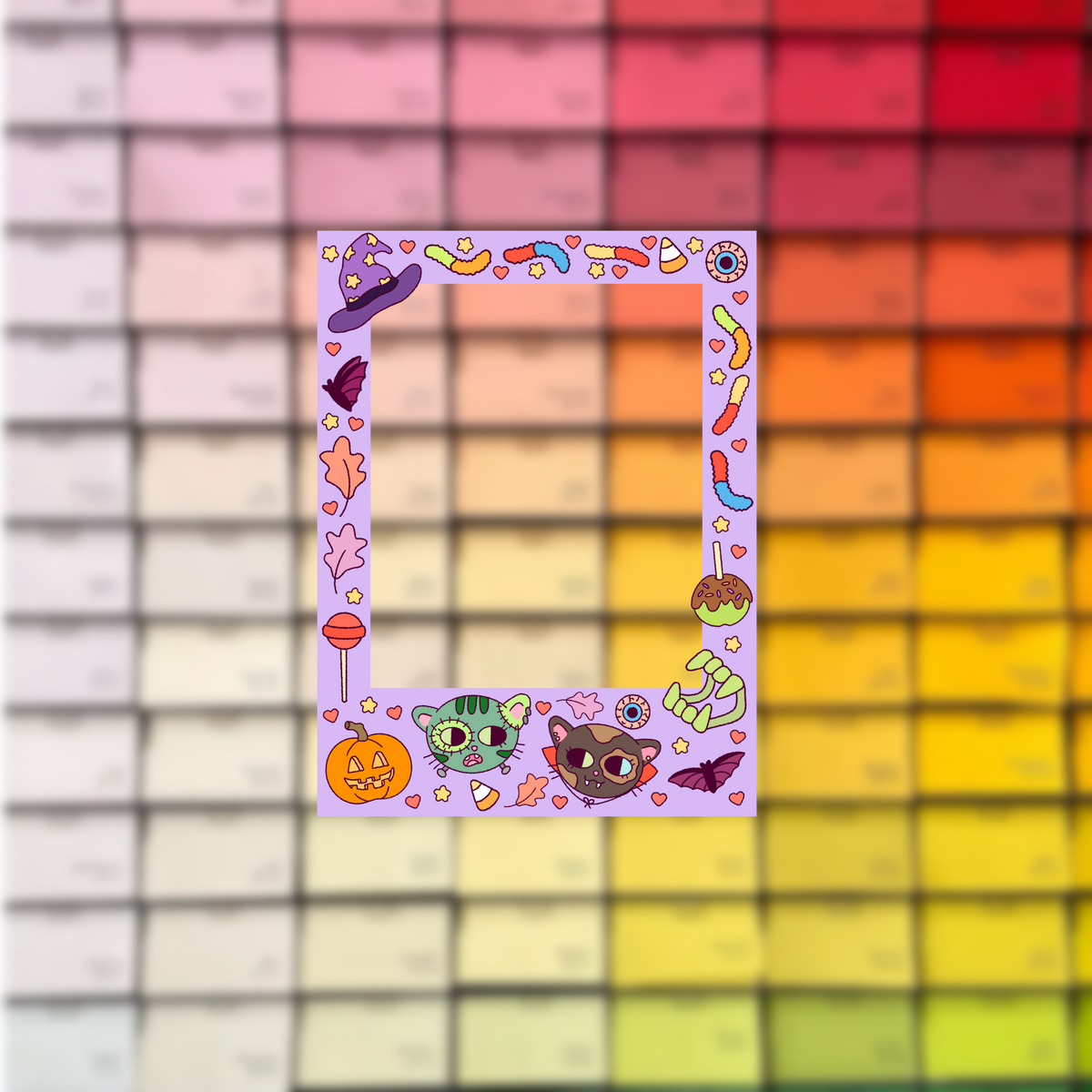 Creepy Kitties Frame- 2pc. (OCT MAIL CLUB DESIGN)