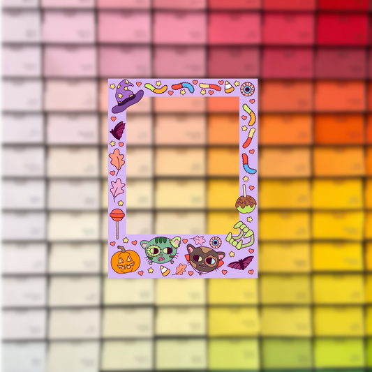 Creepy Kitties Frame- 2pc. (OCT MAIL CLUB DESIGN)